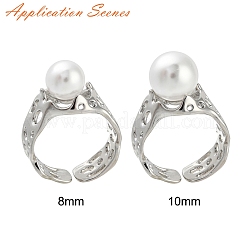 Supports de bague de manchette ouverte en laiton&nbsp;LS-KK-G518-08P-01