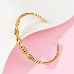 Bracelets manchettes en acier inoxydable 304 pour femmes&nbsp;BJEW-F497-01G