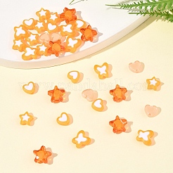 200pcs 5 Arten transparente Acrylperlen&nbsp;TACR-FS0001-54C