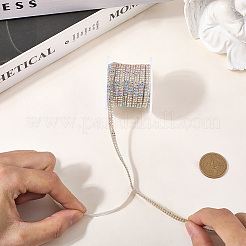 2 Reihe Glas-Strass-Autoaufkleber&nbsp;DIY-WH20023-39B