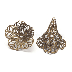 Chapeaux de perles fantaisie en laiton&nbsp;X-EC216-AB