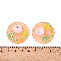 Cabochon in resina tondi piatti a tema oceano&nbsp;CRES-T025-02E
