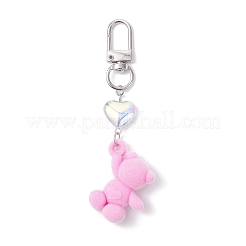 Décoration pendentif ours en acrylique&nbsp;HJEW-JM04201
