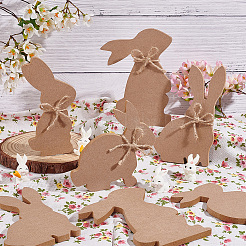 8 Satz 4 Stile DIY Ostern Holz Anhänger Dekorationen&nbsp;DJEW-OC0001-42