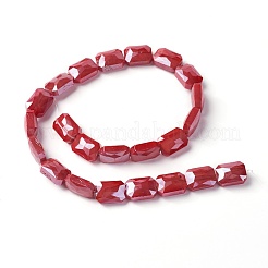 Chapelets de perles en verre électroplaqué&nbsp;EGLA-J108A-M
