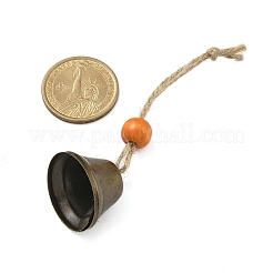 Ornements suspendus en forme de cloche en fer&nbsp;HJEW-JM02417-04