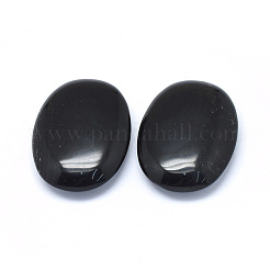 Natürlicher ovaler Obsidian-Palmenstein&nbsp;G-P415-53