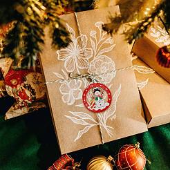 Ensemble d'ornements en bois de noël&nbsp;JX057A