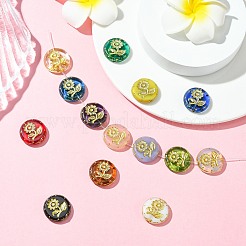 14pcs 14 Arten handgemachte Bunte Malerei-Perlen&nbsp;LAMP-CJ0002-61