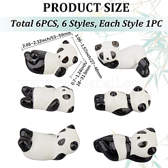 6 supporto per bacchette in porcellana in 6 stili&nbsp;AJEW-CP0008-76