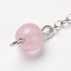 Chakra natürliches Rosenquarz Wünschelrutenpendel&nbsp;X-G-F516-01C