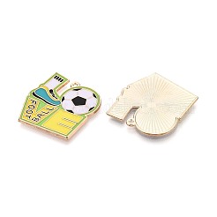 Pendente smaltati in lega&nbsp;ENAM-T025-01G-16