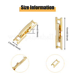 12 fermoir de bracelet de montre en laiton écologique&nbsp;KK-FH0007-19