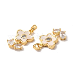 Pendentifs en laiton avec zircone cubique&nbsp;KK-M243-37G