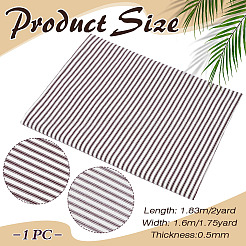 2 mètre de tissu rayé en polycoton&nbsp;AJEW-BC0011-04C