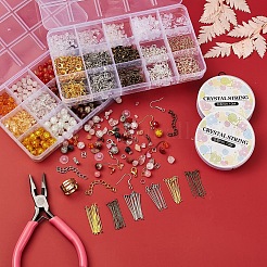 Kit per la creazione di gioielli con perline di pietra miste fai da te&nbsp;DIY-YW0004-62