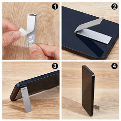 Faltbare Handyhalter aus Legierung&nbsp;AJEW-WH0248-761P