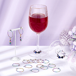 40 pieza de accesorios para pendientes de aro de acero inoxidable quirúrgico 316L&nbsp;STAS-UN0053-41M