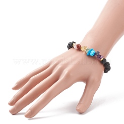 Stretch-Armbänder aus natürlichen und synthetischen gemischten Steinschlägen&nbsp;BJEW-JB08714
