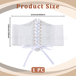 Ceintures corset élastiques larges en cuir pu&nbsp;AJEW-WH20020-174C