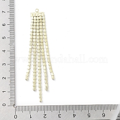 Alliage avec chaînes de coupe en strass&nbsp;EJEW-B036-04G