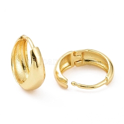 Orecchini a cerchio grosso in ottone placcato cremagliera per le donne&nbsp;KK-E033-08G-02