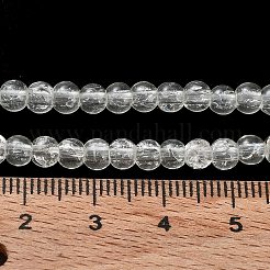 Fili di perline di vetro crepla&nbsp;X-CCG-Q001-4mm-01