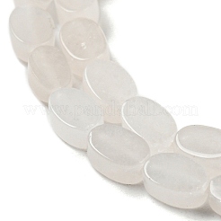 Natürliche weiße Jade perlen Stränge&nbsp;G-M420-H15-03