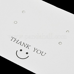 Cartoncini espositivi per orecchini di carta con faccina sorridente e collane.&nbsp;FIND-T072-01B-03