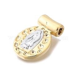 Pendentifs en laiton martelé à thème religieux&nbsp;KK-V010-09GP-02