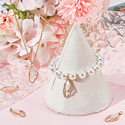 5 pendentif coquillage en laiton plaqué rack&nbsp;KK-BBC0010-40