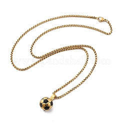 201 collares colgantes de acero inoxidable&nbsp;NJEW-H058-02G