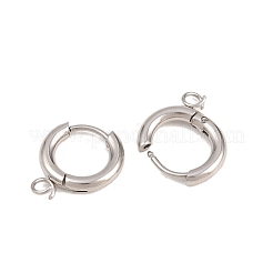 Componenti per orecchini a cerchio in acciaio inossidabile 316&nbsp;EJEW-B158-01A-P