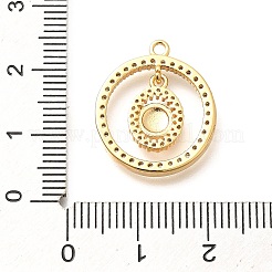 Ottone micro spianare pendenti zirconi&nbsp;KK-G519-05G-01