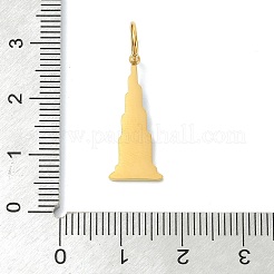 Ciondoli in acciaio inox smaltato 304&nbsp;STAS-A145-01E-G