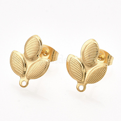 Accesorios para pendientes de botón de acero inoxidable 304 con revestimiento al vacío de PVD&nbsp;STAS-S079-68A