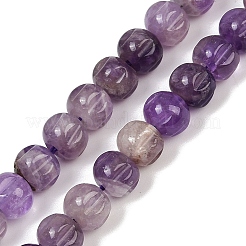 Natürlichen Amethyst Perlen Stränge&nbsp;G-Z080-B04-8x6mm