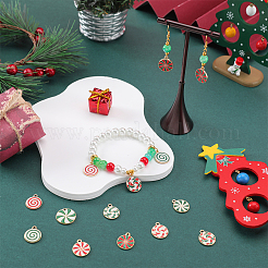 40pcs 10 weihnachtliche Legierungs-Emaille-Anhänger im Stil&nbsp;ENAM-SC0003-74