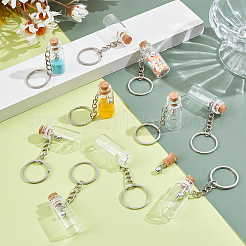 16 porte-clés bouteille en verre&nbsp;KEYC-NB00036