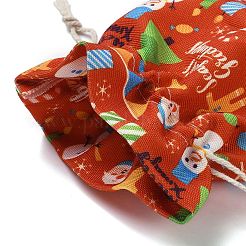 Aufbewahrungsbeutel aus Stoff mit weihnachtlichem Motiv&nbsp;LS-ABAG-F010-02C-03