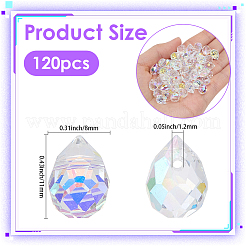 120 pezzo di perle di vetro elettrolitico&nbsp;GLAA-SP0001-85
