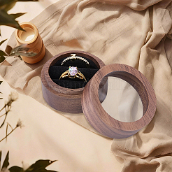 Boîtes de rangement pour alliances en bois à un emplacement&nbsp;CON-CL0001-28A