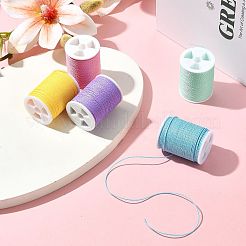 5 rouleau de cordon rond en polyester ciré 5 couleurs&nbsp;YC-FS0001-02A