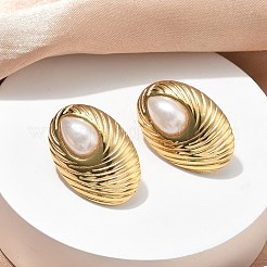 Boucles d'oreilles à tige en acier inoxydable 201&nbsp;EJEW-D354-08G-05