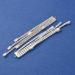Laiton micro pave clair zircone cubique grands pendentifs&nbsp;CU-CBAEC99-02S