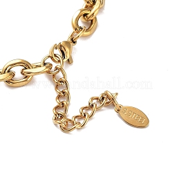Collier à chaîne rolo en acier inoxydable 304 avec placage ionique (IP)&nbsp;NJEW-D045-01G