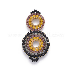Enlaces de cuentas de semillas japonesas hechas a mano de miyuki & toho&nbsp;SEED-A027-G26