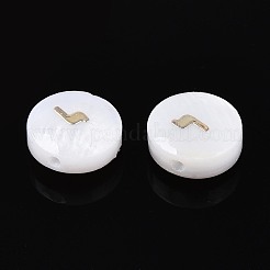 Perles de coquillages naturels d'eau douce&nbsp;BSHE-ZX007-03H