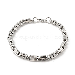 304 Edelstahl ovale Gliederkettenarmbänder für Damen und Herren&nbsp;BJEW-F488-63A-P