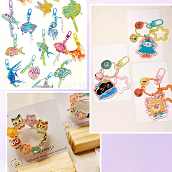 DIY Schlüsselanhänger Bastelset&nbsp;DIY-SP0004-12B